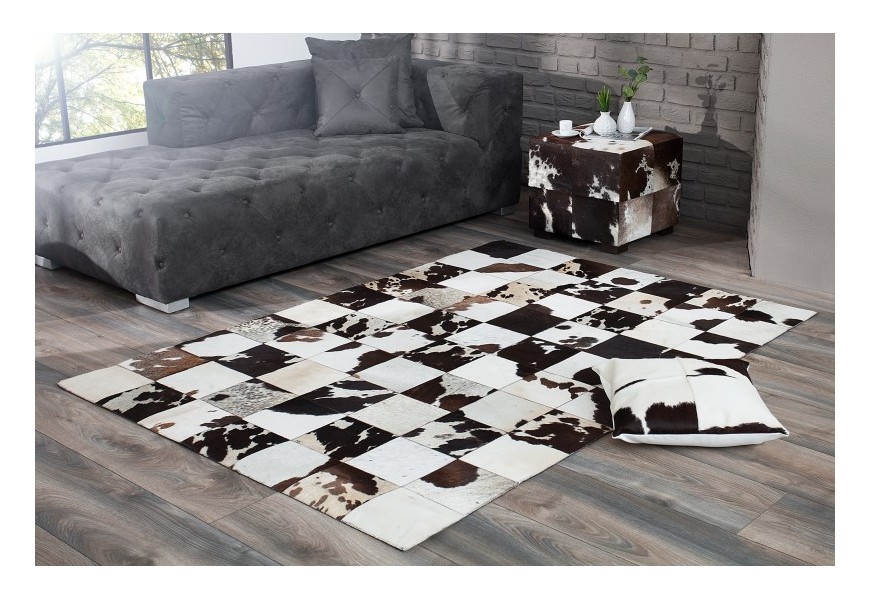 Luxusní koberec Rodeo 195 cm bílo-hnědý