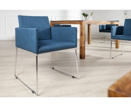 Designová moderní židle Bari modrá