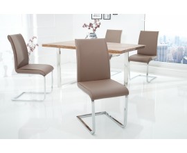 Designová jídelní židle Elegance hnědá
