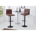 Designová barová židle Modena 95-115cm vintage brown
