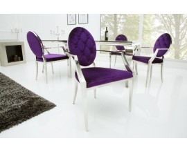 Luxusní židle Modern Barock fialová