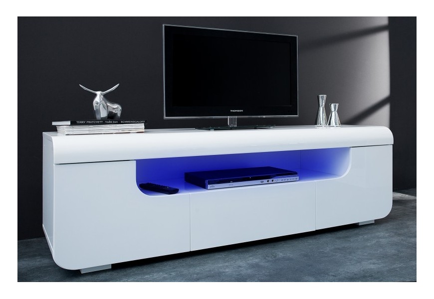 Designový moderní TV stolek Ambience 150cm bílý