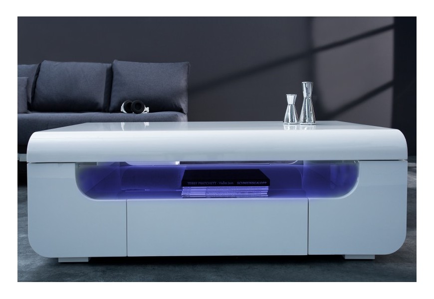 Designový moderní konferenční stolek Ambience 120cm bílý