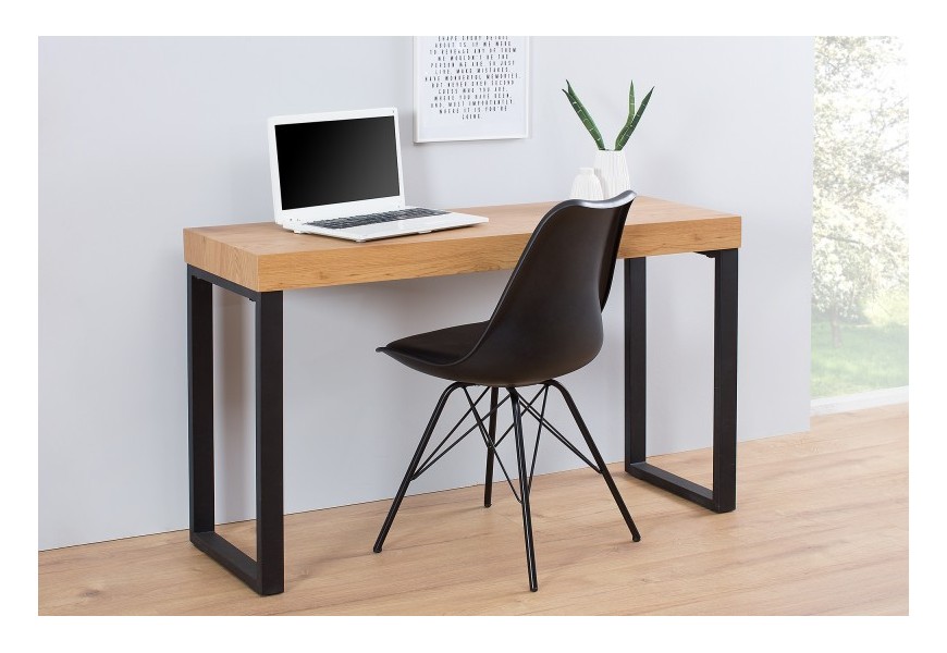 Designový moderní pracovní stůl 120cm černá / dub