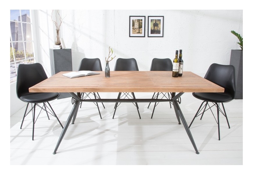 Designový industriální jídelní stůl Craft z masivu 180 cm