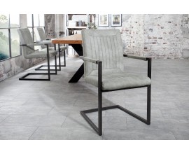 Designová jídelní židle Bristol šedá