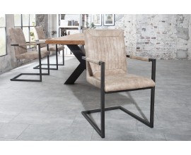 Designová jídelní židle Bristol béžová