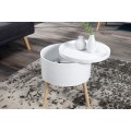 Designový příruční stolek Multi Talent 45cm bílý