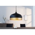 Designová závěsná lampa Modern Chic II černo-zlatá