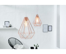 Designová závěsná lampa Cage S měděná