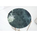 Jedinečný designový příruční stolek Jaspis zelený mramor