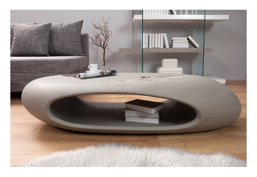 Designový betonový konferenční stolek Organic II