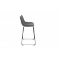 Designová barová židle Django vintage šedá