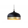Designová závěsná lampa Modern Chic II černo-zlatá