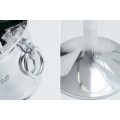 Glamour stříbrná nádoba na šampaňské Champagne na stojanu s chromovým povrchem a gravírovaným nápisem 75 cm