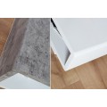 Designový konferenční stolek Concept 100cm bílá / beton