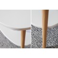 Designový konferenční stolek Scandinavia bílá / dub