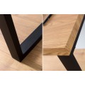 Designový moderní pracovní stůl 128cm černá / dub