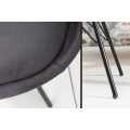 Designová židle Scandinavia Retro antická šedá