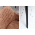 Designová vintage židle Lucca hnědá