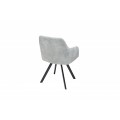 Designová vintage židle Lucca šedá