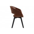 Designová skandinávská židle Nordic Star hnědá