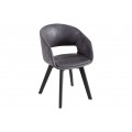 Designová skandinávská židle Nordic Star tmavě šedá