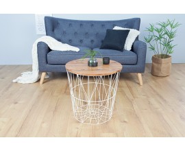 Designový příruční stolek Storage 42cm bílý