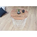 Designový příruční stolek Storage 42cm bílý