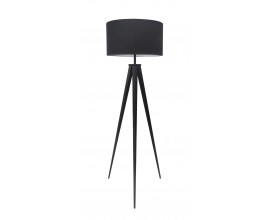 Stylová stojící retro lampa Tripod v černé barvě