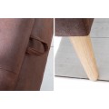 Designová lavice Torino 100cm hnědá