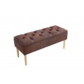 Designová lavice Torino 100cm hnědá