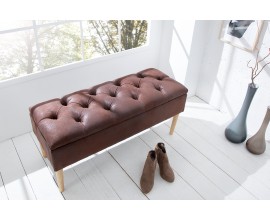 Designová lavice Torino 100cm hnědá