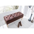 Designová lavice Torino 100cm hnědá