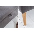 Designová lavice Torino 100cm šedá