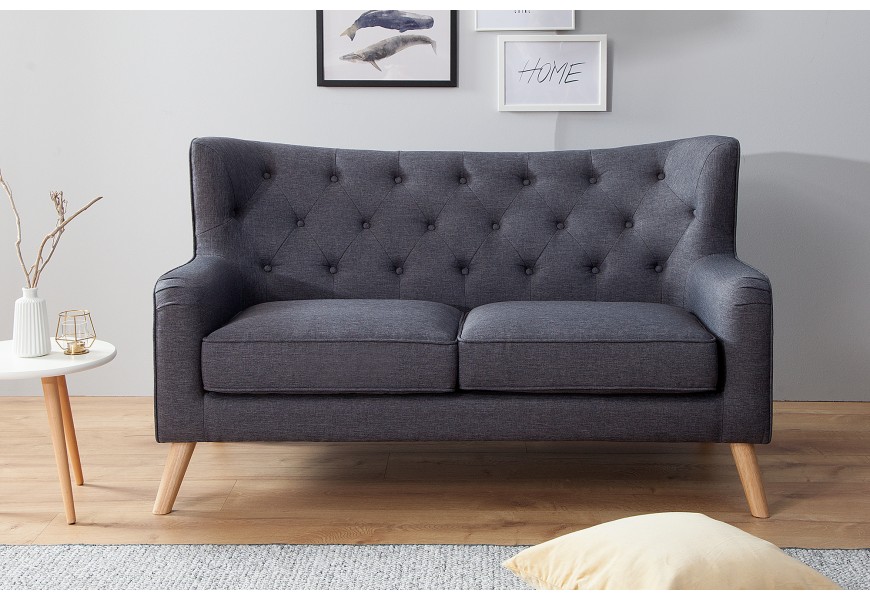 Designová skandinávská sedačka tarvos 145cm šedá