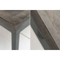 Designový industriální stolek Infinity 120 cm šedý