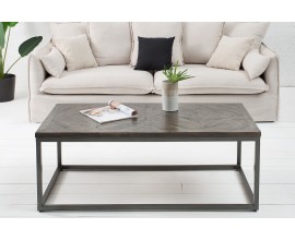 Designový industriální stolek Infinity 120 cm šedý