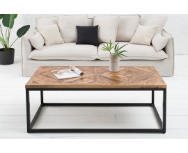 Designový industriální stolek Infinity 120 cm přírodní