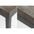 Designový industriální stolek Infinity 60 cm šedý
