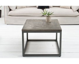 Designový industriální stolek Infinity 60 cm šedý