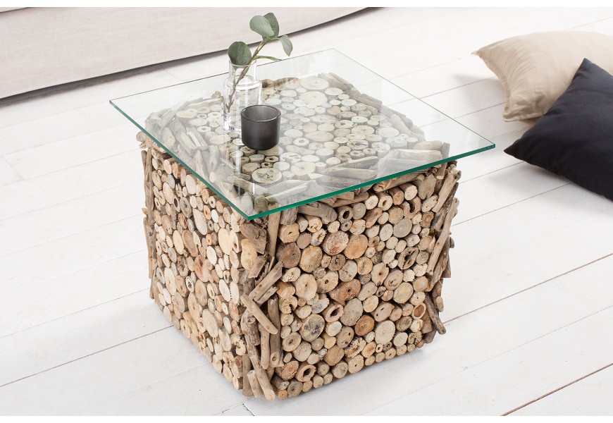 Designový moderní konferenční stolek Fossil 50cm
