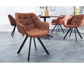Designov&aacute; retro židle Dutch Courturier antick&aacute; hněd&aacute;