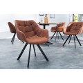 Designov&aacute; retro židle Dutch Courturier antick&aacute; hněd&aacute;