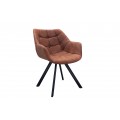 Designov&aacute; retro židle Dutch Courturier antick&aacute; hněd&aacute;