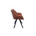 Designov&aacute; retro židle Dutch Courturier antick&aacute; hněd&aacute;