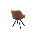 Designov&aacute; retro židle Dutch Courturier antick&aacute; hněd&aacute;