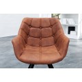 Designov&aacute; retro židle Dutch Courturier antick&aacute; hněd&aacute;