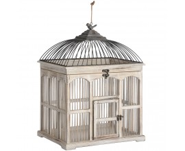 Antique White Victorian Bird Cage