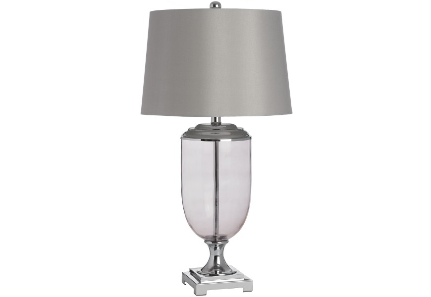 Hermes Glass Metal Table Lamp